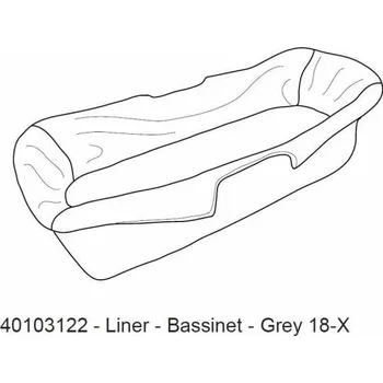 vozík za kolo Thule Liner - Bassinet - Grey 18-X 40103122