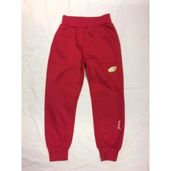 Tepláky velikost 116, velikost 116, Barva červená, Střih s nápletem