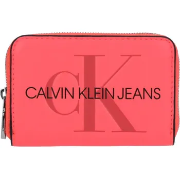 Peněženka Calvin Klein Accordion Zip Around neonově růžová