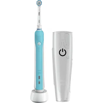 Elektrický zubní kartáček Oral-B Pro 750 Sensi Ultra Thin modrý