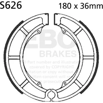 Brzdová destička Brzdové obložení EBC S626
