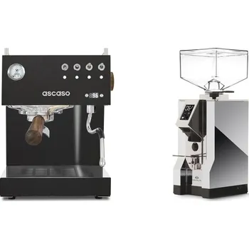 Set domácích spotřebičů Ascaso Steel UNO PID, Black&Wood + Eureka Mignon Specialita, CR…