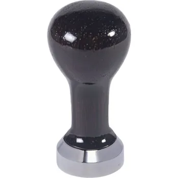 Buna café tamper, wenge, lak, 41 mm, nerez mat, plochý
