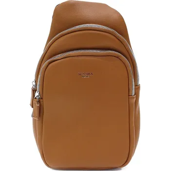 Hnědý sportovní batoh přes tělo Destan