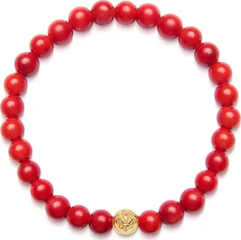 Náramek Dámský náramek červený nefrit Nialaya WCHCO174M