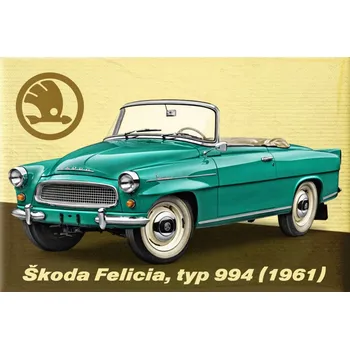Dekorativní magnet Magnetka ŠKODA Felicia roadster typ 994 (1961)