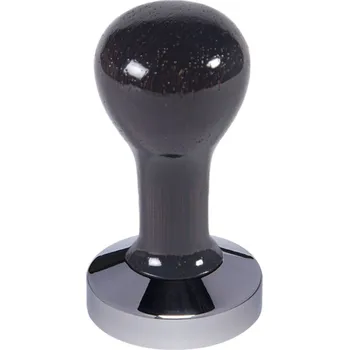 Příprava kávy Buna café tamper, wenge, lak, 58 mm, nerez lesk, konvexní