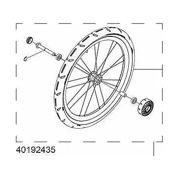 vozík za kolo Thule 40192435 pravé kolo pro Lite, Cross, Cab