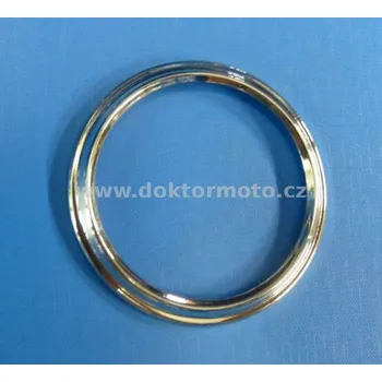 Rámeček tachometru, chrom 80mm JAWA, ČZ
