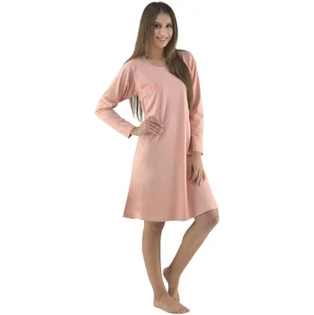 Dámská noční košile Gina 19095P Jaspis Tomato XXL