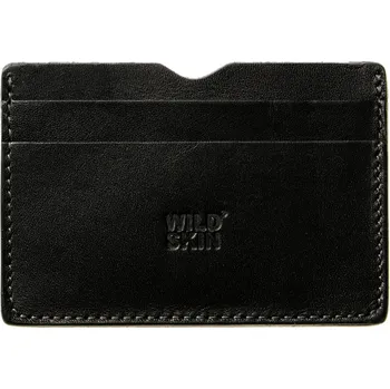 Obal na doklad Kožený obal na karty a bankovky STEVEN Black