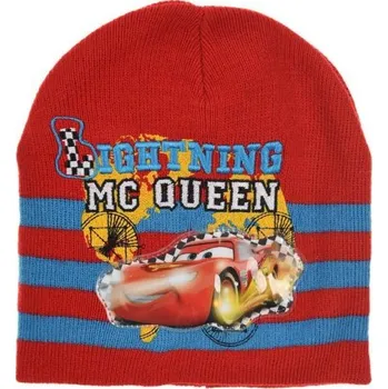Čepice SUN CITY Dětská čepice Cars Auta s LED světélky Barva: ČERVENÁ 52