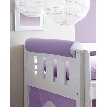 Chránič matrace Látkový chránič na zábranu postele LILA/WEISS