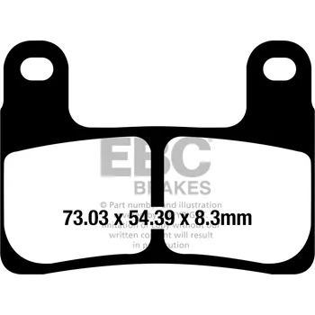 Brzdový systém Brzdové destičky EBC FA724HH