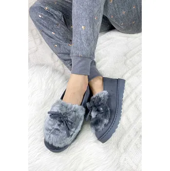 Dámské pantofle Dámská domácí obuv šedá 36