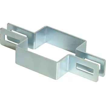 Příslušenství pro plot Příchytka panelu na sloupek 80x80 mm, průběžná, Zn