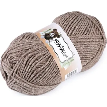 Příze Pletací příze medvídková 100 g, barva 7 (82089) béžová tm.