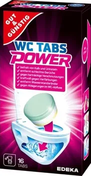 Čisticí prostředek na WC Edeka G&G WC Tabs Power čisticí tablety 16 ks Lemon