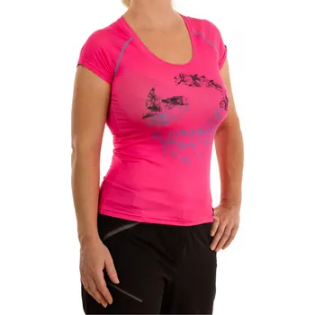 Pánská móda SKY ELITE tričko Růžové s černo-modrým logem