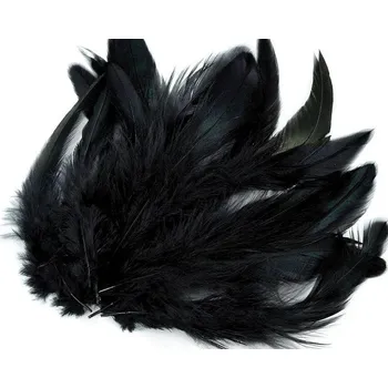 Slepičí peří délka 6-20 cm, barva 9 černá