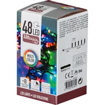 Koopman International SR-AX8415410 řetěz 48 LED multicolor Vánoční světelný řetěz Koopman International SR-AX8415410 řetěz 48 LED multicolor