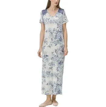 Dámská noční košile Dámská noční košile 11184 - Vamp ecru s květy S