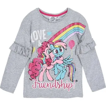 Dívčí tričko My Little Pony - Šedé dívčí tričko s volánky Velikost: 98