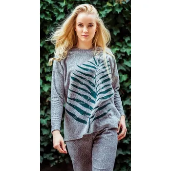 Souprava dámského spodního prádla Domácí komplet Key dlouhý LHS 813 Velikost: L, Vzor: 813