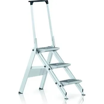 Schůdek Bezpečnostní sklápěcí schůdky, 3 stupně s gumovým potahem