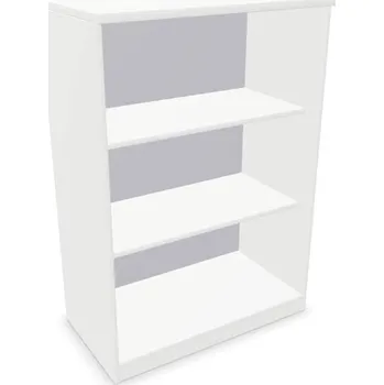 Policová skříň Kancelářská skříň - regál, v x š x h: 1155 x 800 x 445 mm, barva bílá