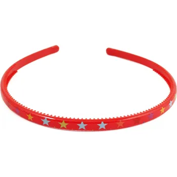 Čelenka Dětská čelenka do vlasů s hvězdičkami Barva: červená