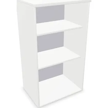 Policová skříň Kancelářská skříň - regál, nástavec, v x š x h: 1070 x 600 x 445 mm, barva bílá