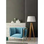 Lamkur 35246 LP 1.98 AIDA - Stojací lampa na dřevěné trojnožce, dub rustic (Moderní stojací lampa se dřevěnou trojnožkou, přírodní dřevo)