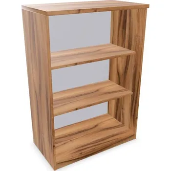 Policová skříň Kancelářská skříň - regál, v x š x h: 1155 x 800 x 445 mm, barva ořech