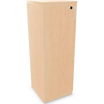 Policová skříň Kancelářská skříň - dveře jednokřídlé v x š x h: 1155 x 400 x 445 mm, barva javor