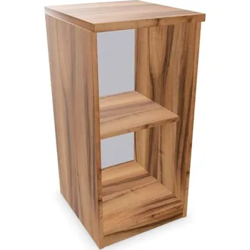 Policová skříň Kancelářská skříň - regál, v x š x h: 825 x 400 x 445 mm, barva ořech