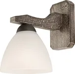 Lamkur KM 1.55 ADRIANO 27463 - Nástěnné dřevěné svítidlo 1 x E27 / tmavé dřevo (Nástěnné dřevěné svítidlo bez vypínače)