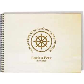 Fotoalbum Svatební fotoalbum kormidlo - A4 - 20 listů + doprava zdarma