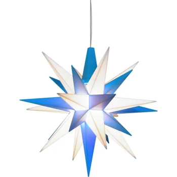 Vánoce Herrnhutská hvězda ke složení, A1b - Ø cca 13 cm, modro-bílá