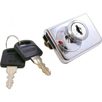 Visací zámek Zámek na sklo STAR A221-409 | Dveře a&nbsp;dveřní příslušenství Zámky Nábytkové zámky Cylindrické nábytkové zámky, schránkové zámky