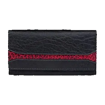 Peněženka Lagen Dámská kožená peněženka W-22025/IT černo-červená