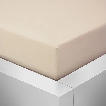 Prostěradlo Numberoplus Jersey prostěradlo Béžová Velikost: 90-100 x 200 cm