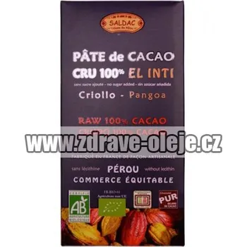 Čokoláda RAW hořká čokoláda BIO 100% kakao Criollo 100g