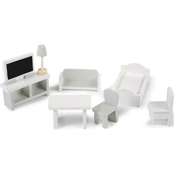 Childhome Mini nábytek dřevěný 8 ks Doplněk pro panenku Childhome Mini nábytek dřevěný 8 ks