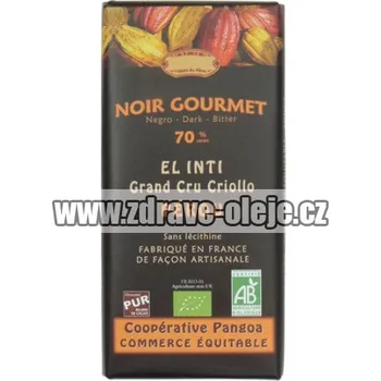 Cukrovinka Hořká čokoláda BIO 70% kakaa 100g Salute Livi