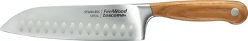 kuchyňský nůž TESCOMA Feelwood nůž Santoku 17 cm