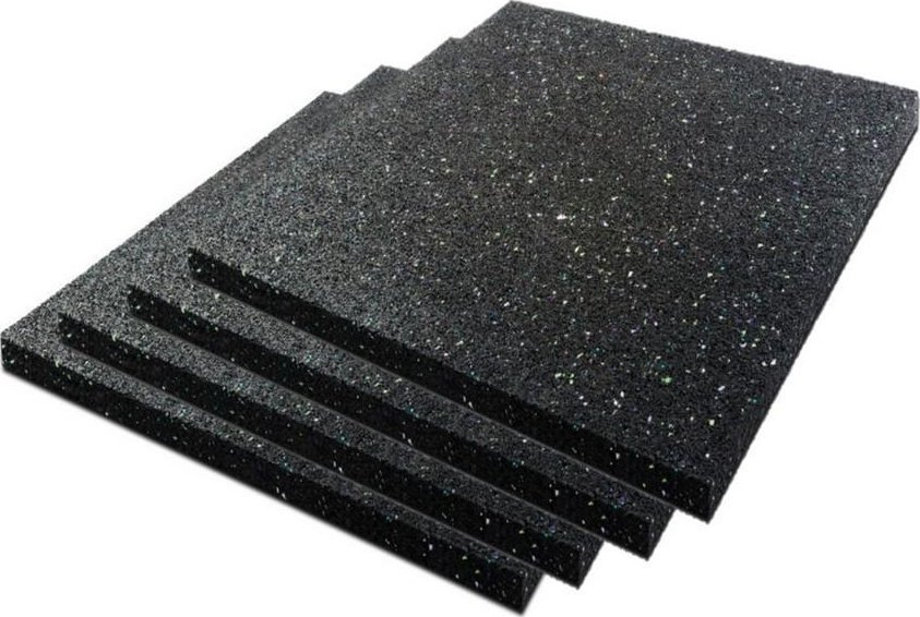 Walteco Antivibrační podložka 100x100x15mm, 4 ks