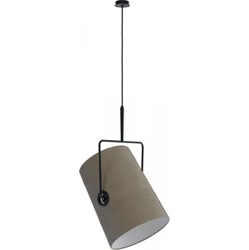 Diesel Fork large, svítidlo z antracitového kovu a šedé tkaniny, 2x25W E27, prům. 33cm