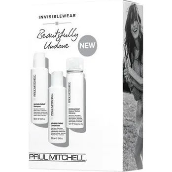 Kosmetická sada Paul Mitchell Invisiblewear Take Home Sada - Šampon 100 ml + kondicionér 100 ml + stylingový krém 100 ml Dárková sada