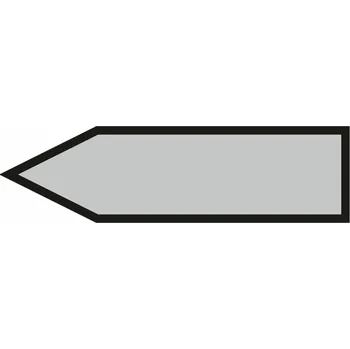 Jednosměrná šipka - Pára bez textu vel. 3 Samolepka PVC potrubí 2 - 285x74 mm